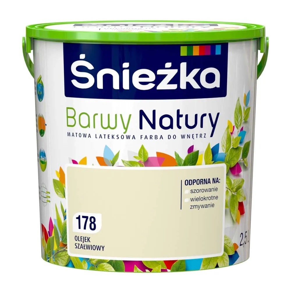 Farba Śnieżka Barwy Natury olejek szałwiowy 2,5L Farba Śnieżka Barwy Natury olejek szałwiowy 2,5L