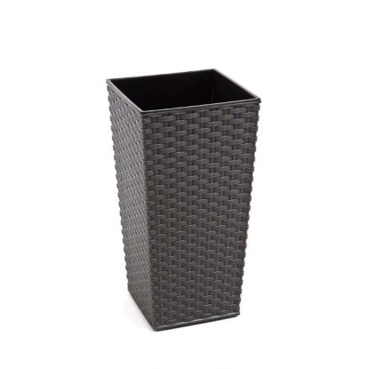 Lamela Doniczka FINEZJA rattan grafit met 40 cm Lamela Doniczka FINEZJA rattan grafit met 40 cm