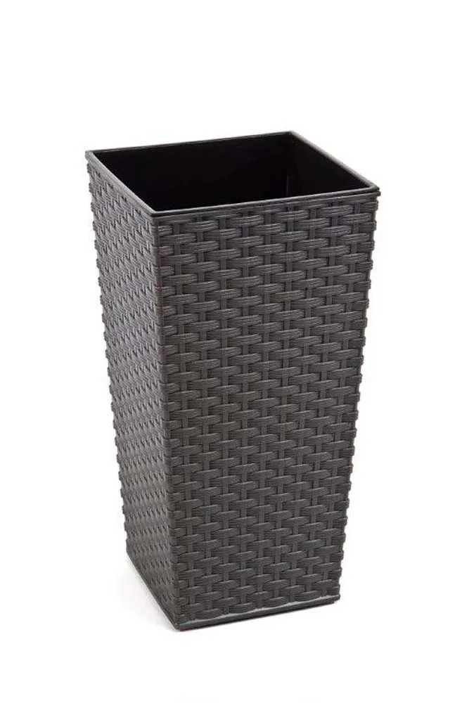 Lamela Doniczka FINEZJA rattan grafit met 40 cm Lamela Doniczka FINEZJA rattan grafit met 40 cm