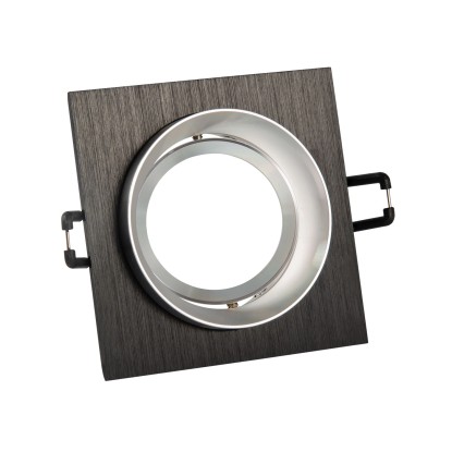 Goldlux Oprawa podtynkowa LIKA Q czarno-srebrna kwadratowa ruchoma Goldlux Oprawa podtynkowa LIKA Q czarno-srebrna kwadratowa ruchoma