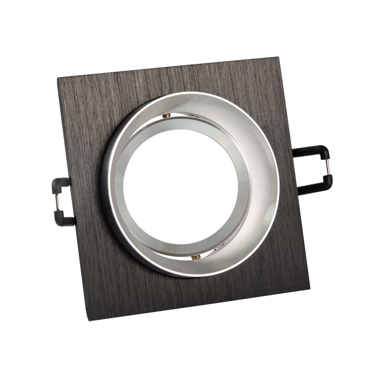 Goldlux Oprawa podtynkowa LIKA Q czarno-srebrna kwadratowa ruchoma Goldlux Oprawa podtynkowa LIKA Q czarno-srebrna kwadratowa ruchoma