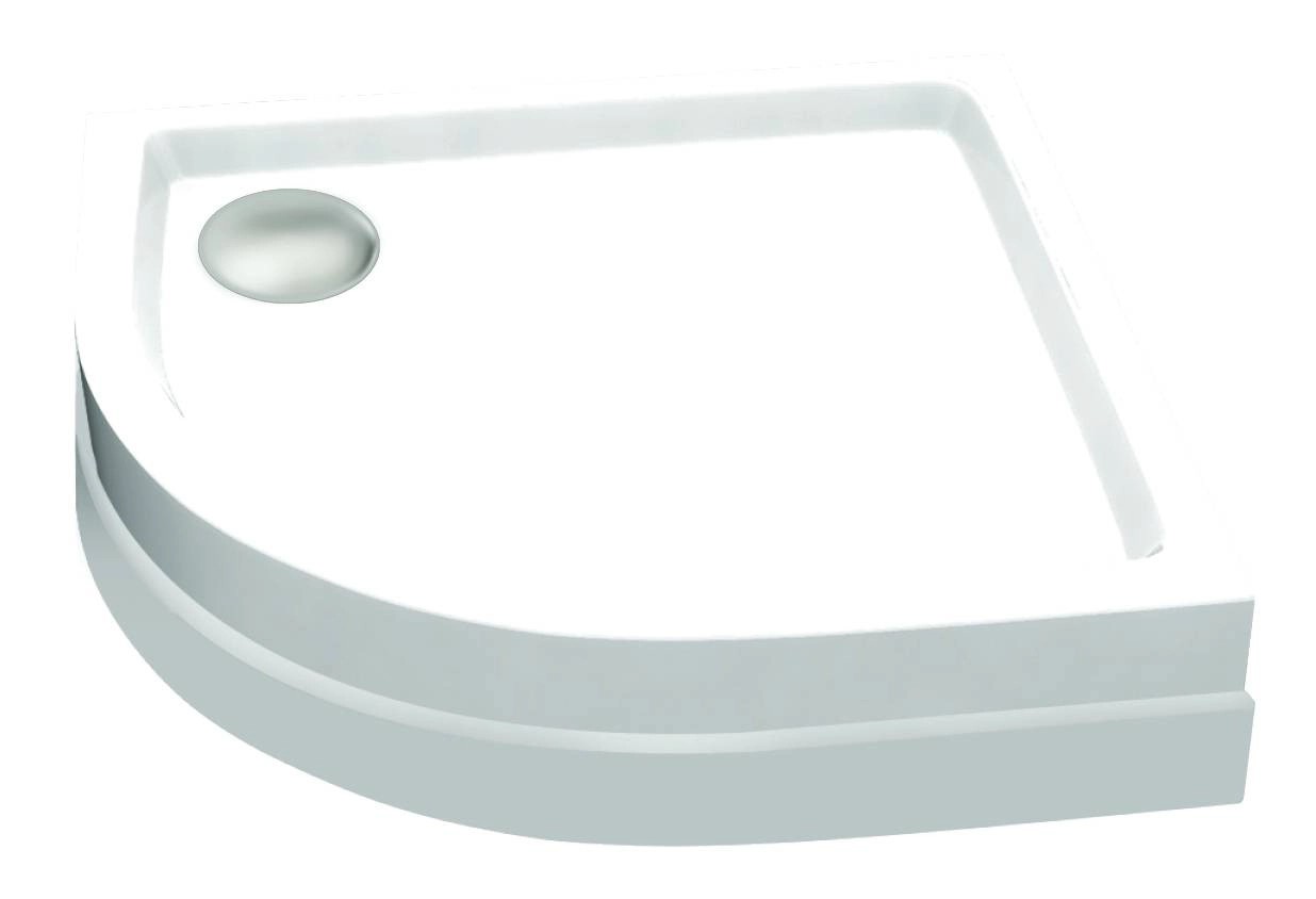 RAVAK Brodzik RONDA Basic Kompakt 80x80x16 cm półokrągły biały wysoki RAVAK Brodzik RONDA Basic Kompakt 80x80x16 cm półokrągły biały wysoki