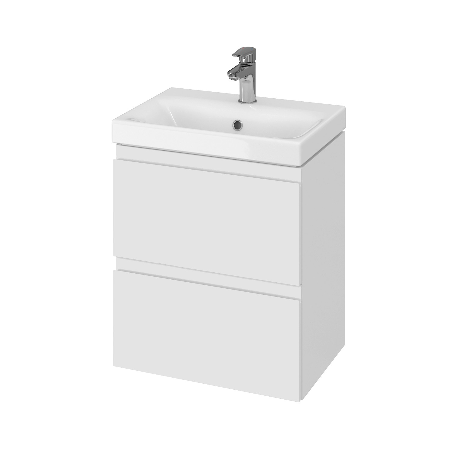 Cersanit Zestaw Moduo Slim szafka z umywalką 50, biała Cersanit Zestaw Moduo Slim szafka z umywalką 50, biała