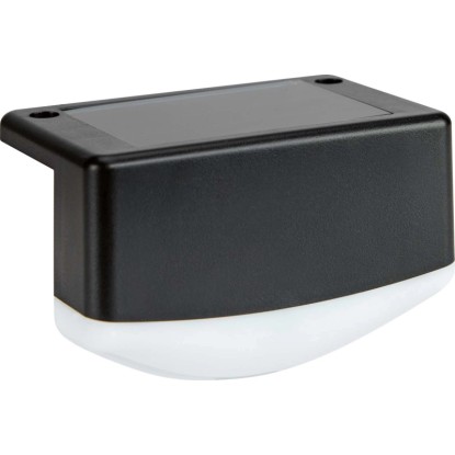 Kinkiet solarny ogrodzeniowy 2xLED IP44 czarny 4 szt. Kinkiet solarny ogrodzeniowy 2xLED IP44 czarny 4 szt.