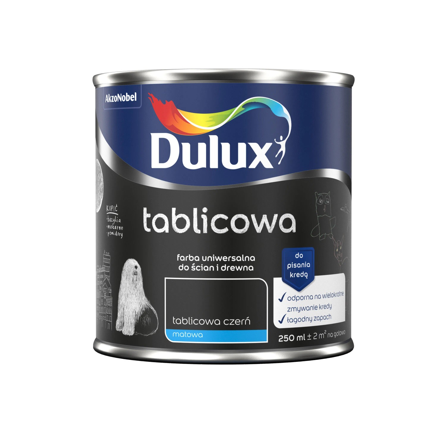 Farba tablicowa Dulux czarna 0,25l Farba tablicowa Dulux czarna 0,25l