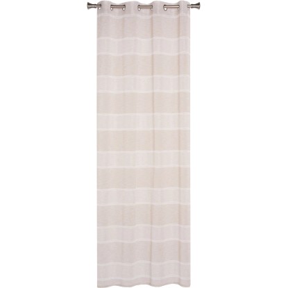 Firana LUMINO beżowa 140 cm x 245 cm na przelotkach Firana LUMINO beżowa 140 cm x 245 cm na przelotkach