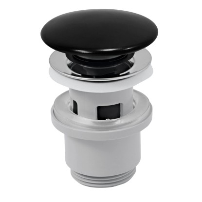 Ferro Spust clik-clak z przelewem czarny korek Ferro Spust clik-clak z przelewem czarny korek