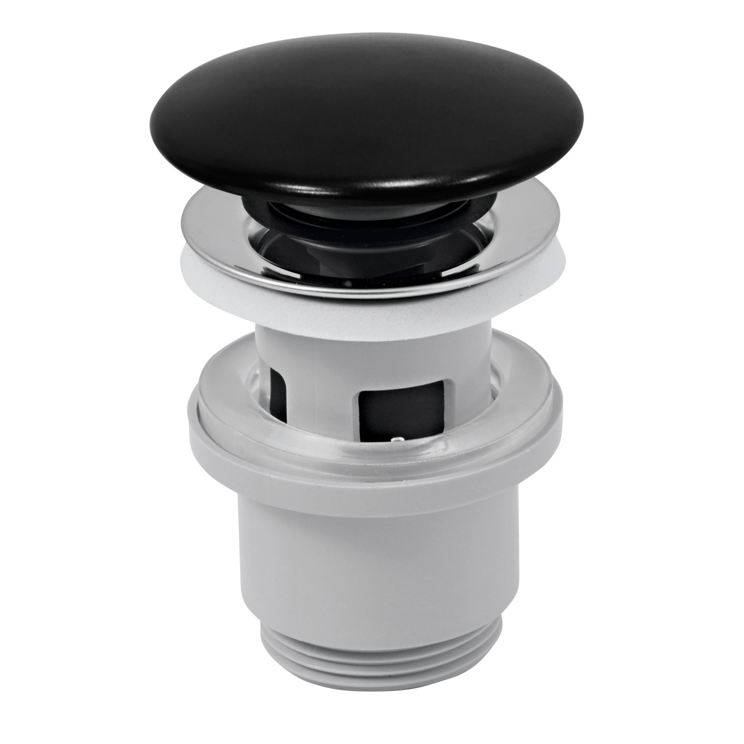 Ferro Spust clik-clak z przelewem czarny korek Ferro Spust clik-clak z przelewem czarny korek