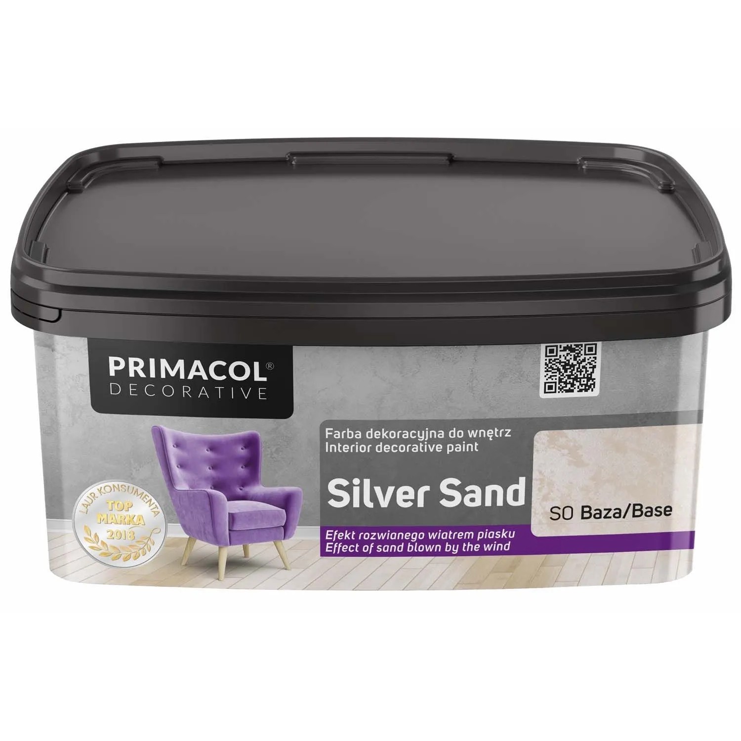 Primacol Farba strukturalna Silver Sand baza 1 l