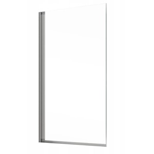 t.b.t. szklany parawan nawannowy ze srebrną ramą.