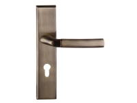 Klamka z szyldem Zeus prawa patyna