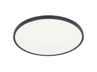 MiLAGRO Plafon LED MAQ 50W 3000/4000/6500K 5400lm IP40 śr. 60 cm czarny