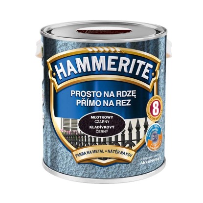 Hammerite Emalia antykorozyjna czarna młotkowa 2,5 l