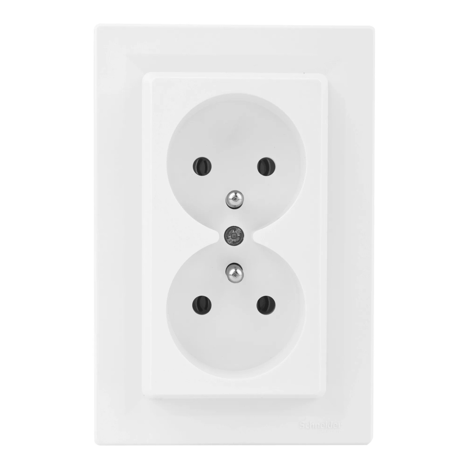 Schneider Electric Gniazdo Asfora 2x2P+Z białe