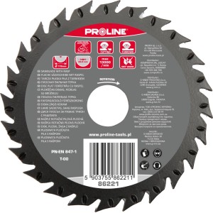 Tarcza pilarska Proline do obróbki drewna, średnica 115 mm.