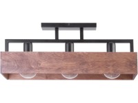 Sigma Lampa sufitowa DAKOTA 3x60W E27 czarna Sigma Lampa sufitowa DAKOTA 3x60W E27 czarna