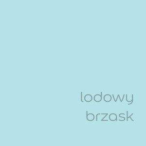 Próbka koloru t.b.t. „lodowy brząsk“ (Lodowy brzęk), farba do ścian.