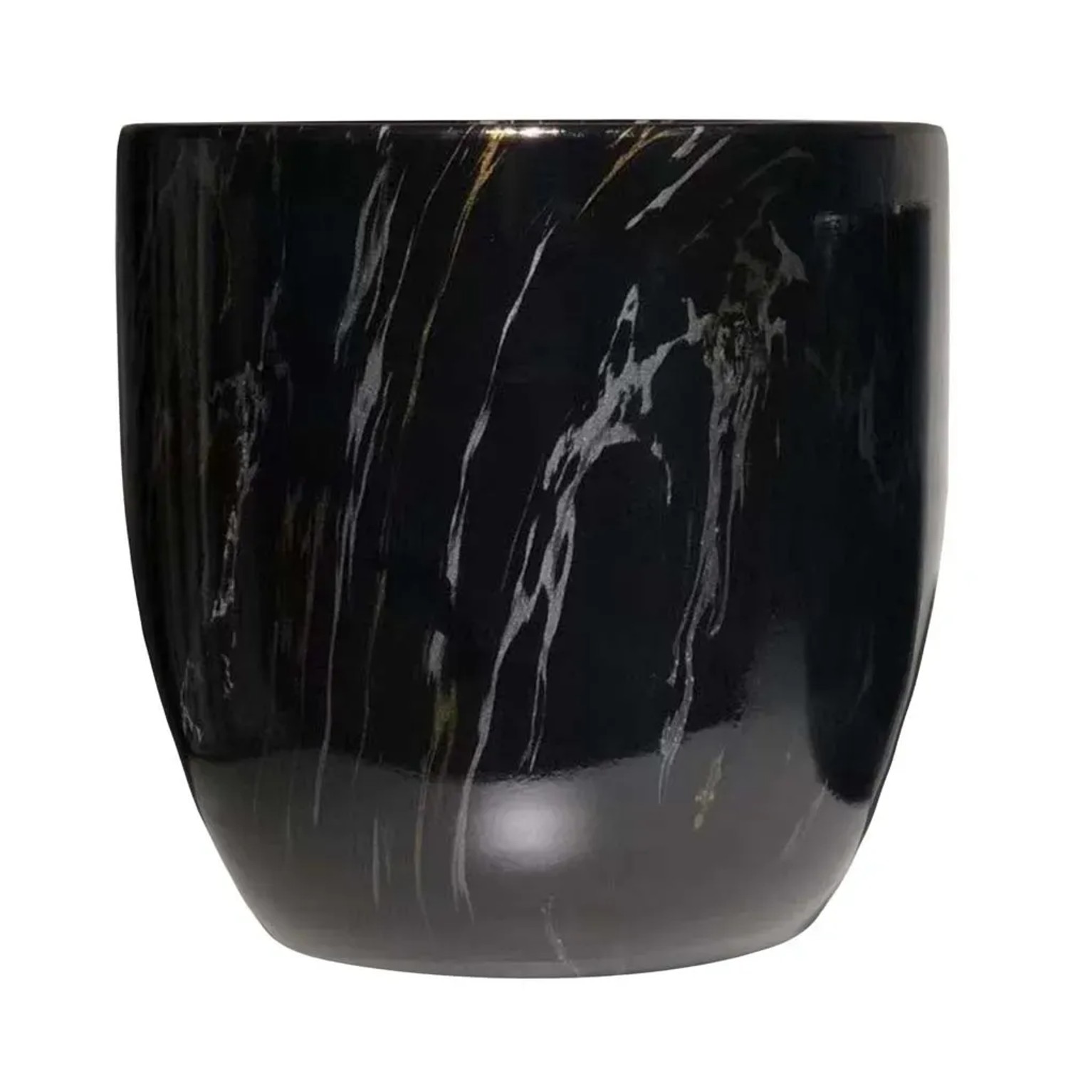 Osłonka Venice S marmur czarny - 20 cm