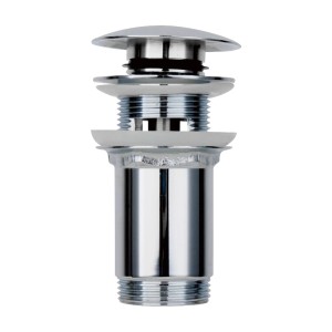 Zbliżenie chromowanego syfonu t.b.t. do umywalek.