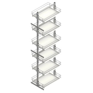 t.b.t. system przechowywania w kuchni z 5 wysuwanymi półkami.