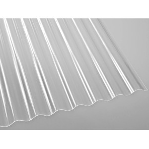 Przezroczysta płyta profilowa PVC Sinus 76/18, grubość 0,8 mm, 2000x900 mm.