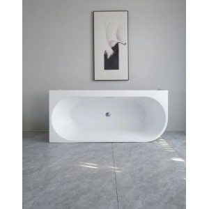 Wanna Pula Lewa Plus 170 wolnostojąca przyścienna biała złoty 170 x 80