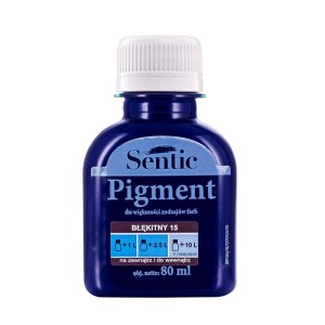 Niebieski pigment do farb ściennych t.b.t., butelka 80 ml.