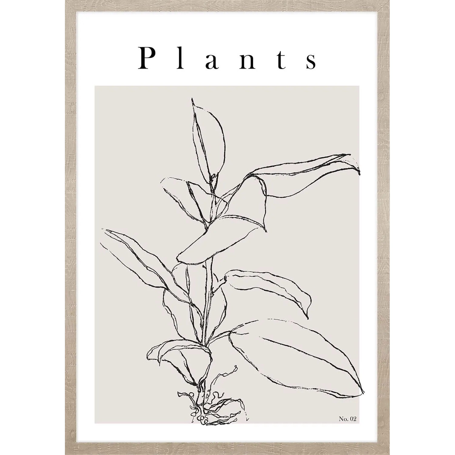 ARS LONGA Obraz ART LINE PLANT no.2 53 x 73 cm