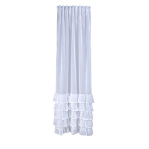 Biała zasłona z falbanami na okna, Kategoria: Zasłony i firany.