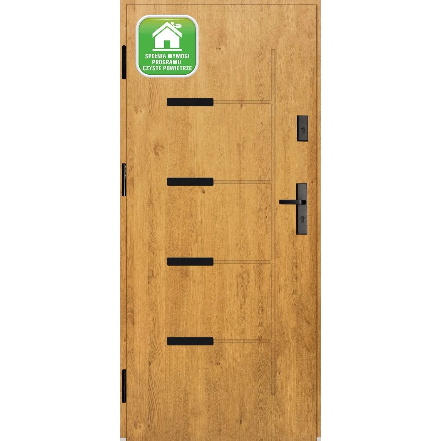 Splendoor Drzwi zewnętrzne Onyks Dąb Winchester 80L otwierane na zewn. 93x208