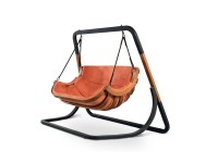 Fotel wiszący ALPHA 2 ze stelażem terracotta Fotel wiszący ALPHA 2 ze stelażem terracotta