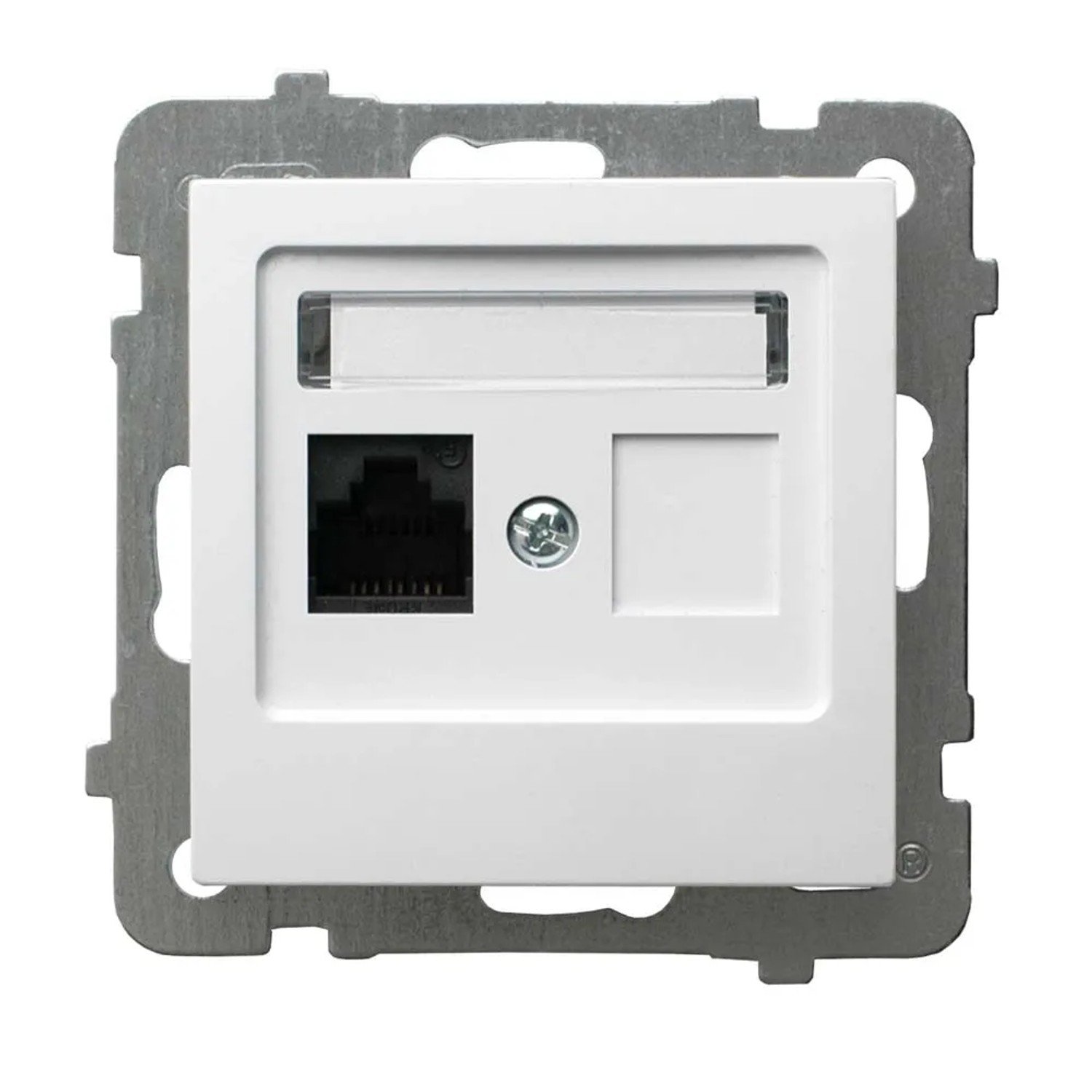 Gniazdo komputerowe AS GPK-1G/M00 biel