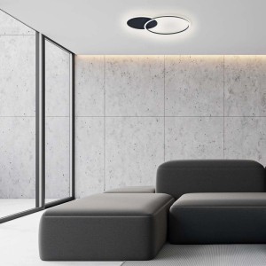 Goldlux Lampa sufitowa LED ROMAN2 33W 4000K 2700lm czarna