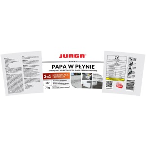 Opakowanie folii w płynie Jurga, bitumiczna powłoka dachowa na dach, beton, blachę, drewno, 7 kg.
