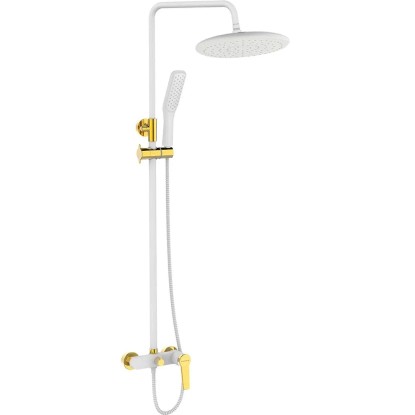 Kuchinox Kolumna prysznicowa Alanis biało-złota Kuchinox
