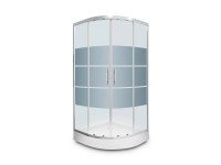 Armazi Kabina prysznicowa Kosta Lux 80 chrom z brodzikiem