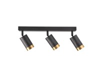 Goldlux Listwa reflektorowa ARRAS 3xGU10 10W czarno-złota