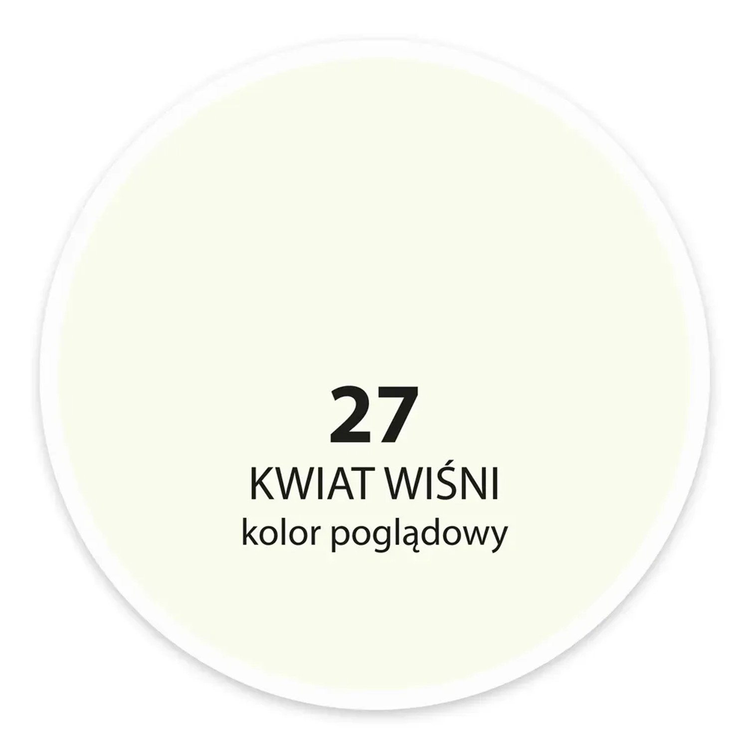 Próbka koloru farby do ścian t.b.t., odcień 27 Kwiat Wiśni (Kwiat Wiśni).