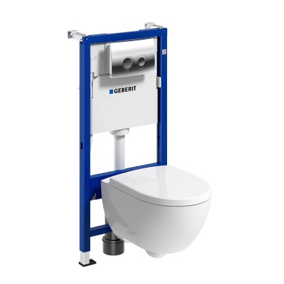 Geberit Zestaw podtynkowy Oval Light Delta 25 chrom