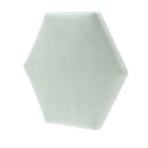 Jasny, sześciokątny panel ścienny t.b.t. do dekoracji wnętrz.