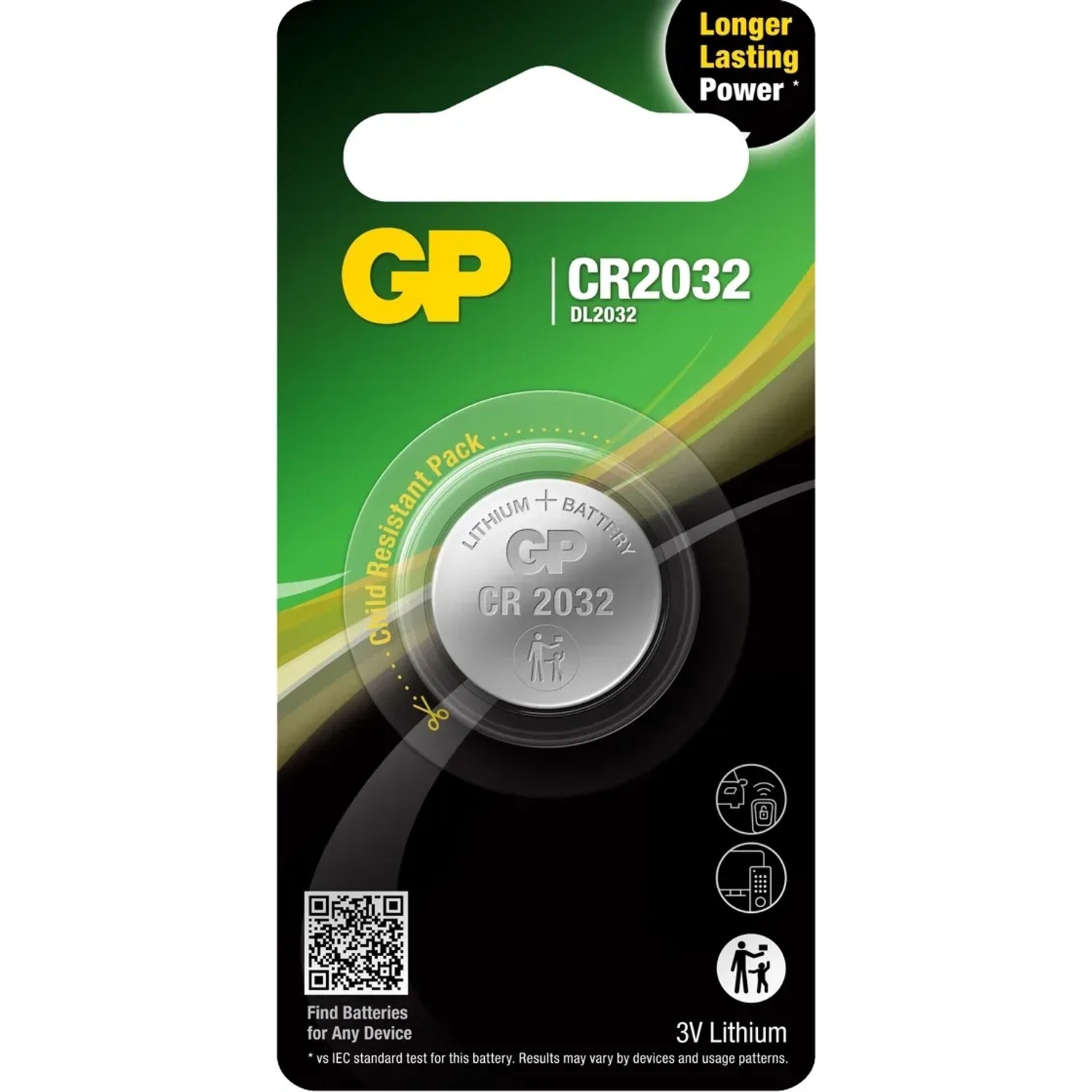GP Bateria guzikowa CR2032 3V