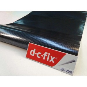 d-c-fix Folia samoprzylepna Carbon czarno-srebrna, 150x45cm, do dekoracji i majsterkowania.