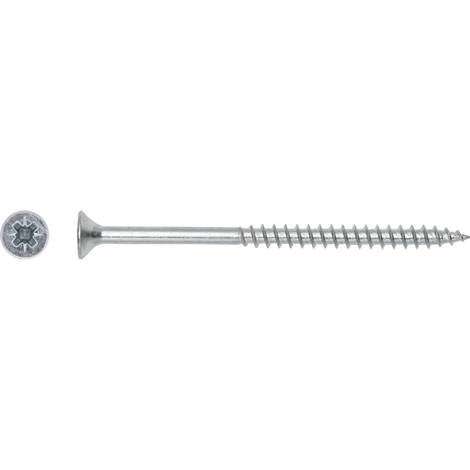 LUX-TOOLS Wkręt uniwersalny z łbem stożkowym płaskim TX 6 mm x 60 mm ocynk 6 szt