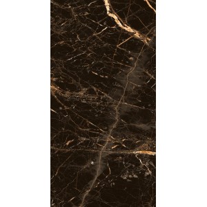 Gres szkliwiony polerowany Golden Black 60 × 120 cm