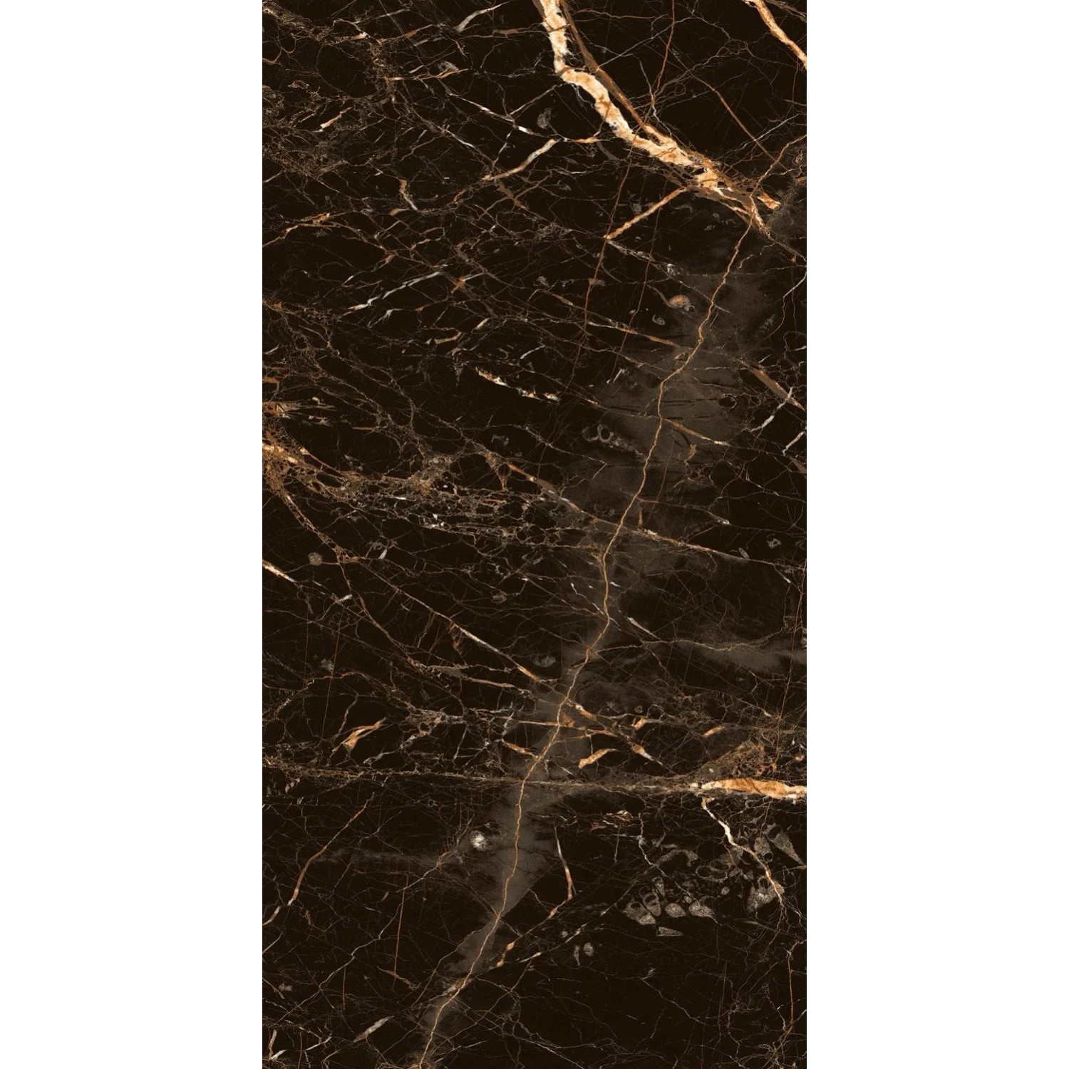 Gres szkliwiony polerowany Golden Black 60 × 120 cm