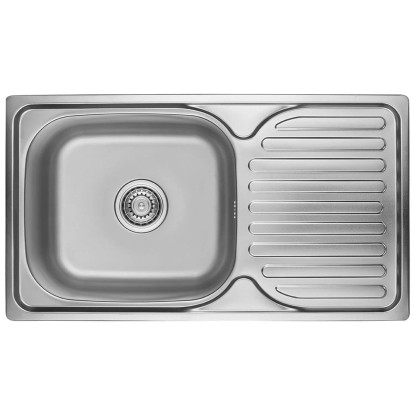 Kuchinox Zlewozmywak wpuszczany ORION 1-kom. z ociekaczem gładki - 42 x 76 cm