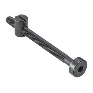 Złącze Hettich z kołkiem, M6 x 80 mm, stal czerniona, do mebli.