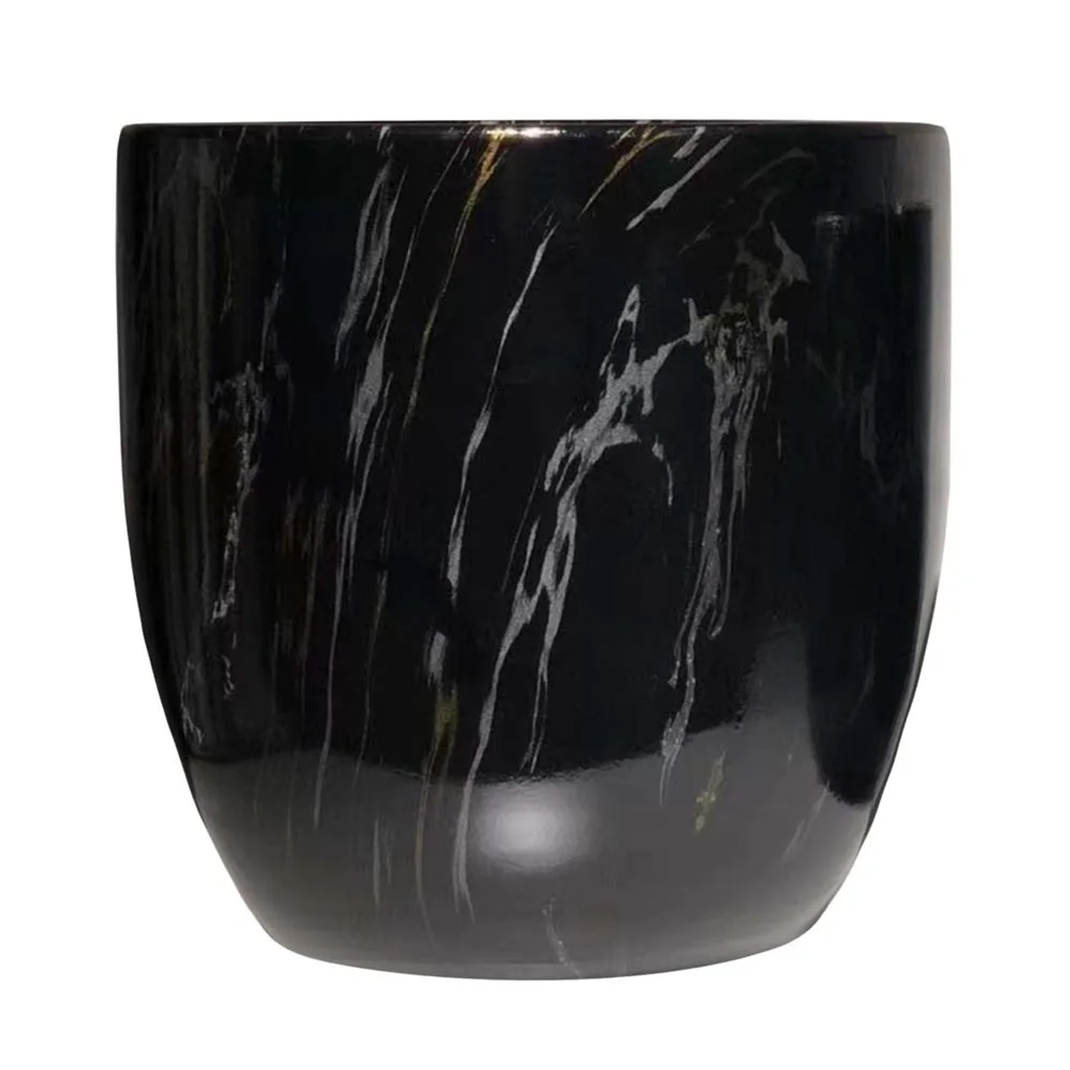 Osłonka Venice L marmur czarny - 30 cm