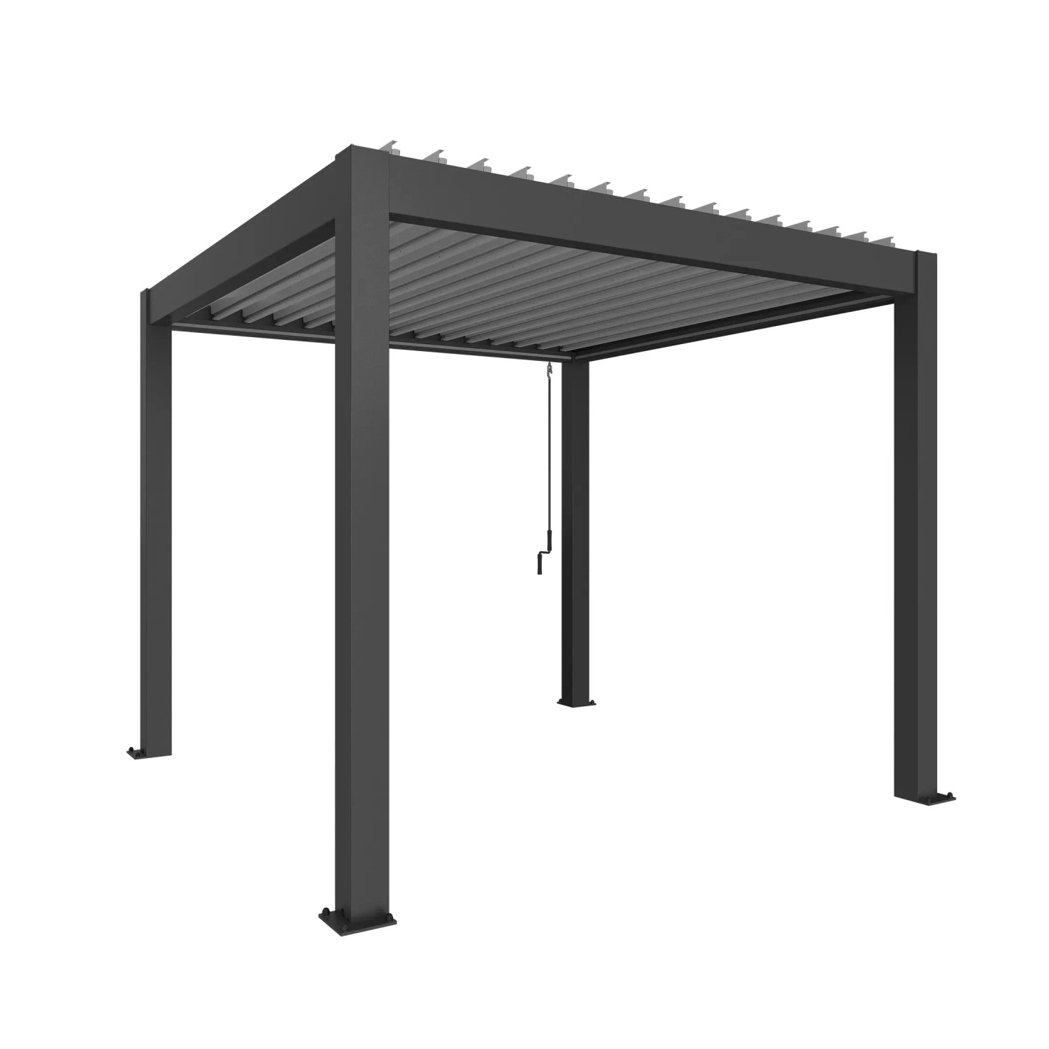 Biohort Pergola 255 cm x 312 cm x 312 cm ciemnoszara/srebrny metalik