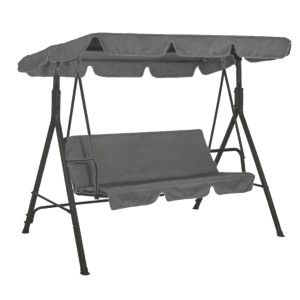 Huśtawka ogrodowa DAKOTA szara 3-osobowa